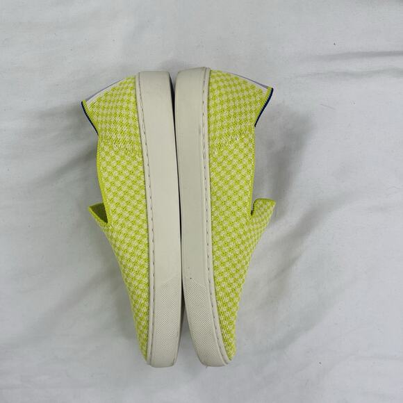 Rothy’s The Original Slip On Sneaker Neon Yellow/lime Green Size W7.5, comfort - Picture 3 of 11